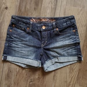 Express Cuffed Jean Shorts, Size: 4